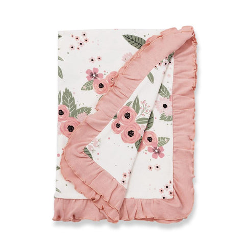 jardin-floral-stroller-blanket at Sophia's StyleBaby Blankets-1